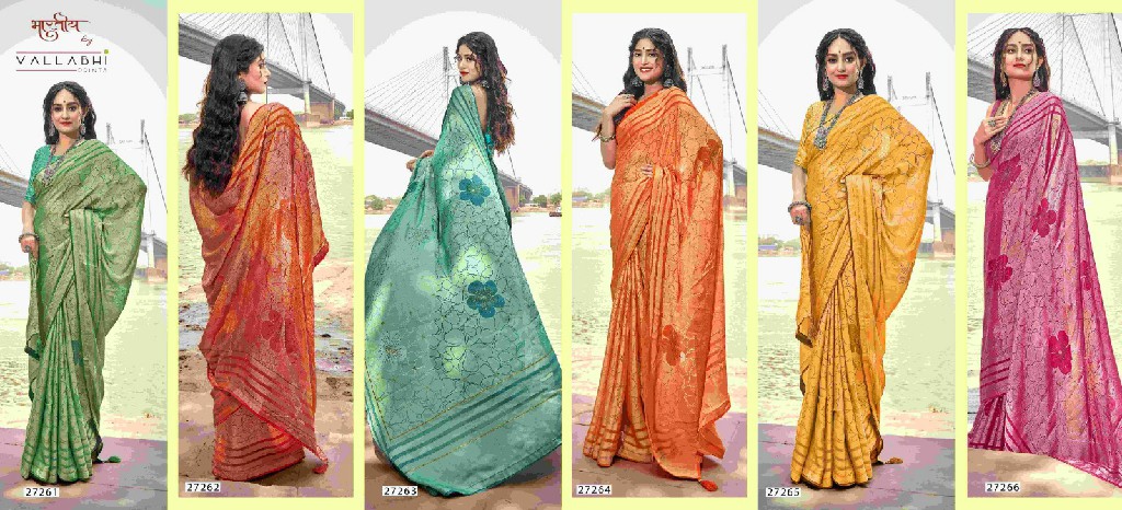 Vallabhi Monisha Vol-2 Wholesale Brasso With Swarosaki Work Sarees