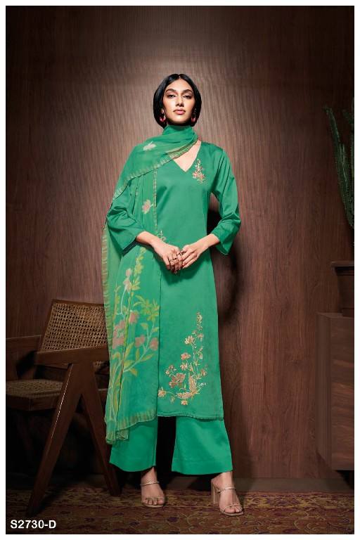 Ganga Aashi S2730 Wholesale Premium Cotton Silk Salwar Suits