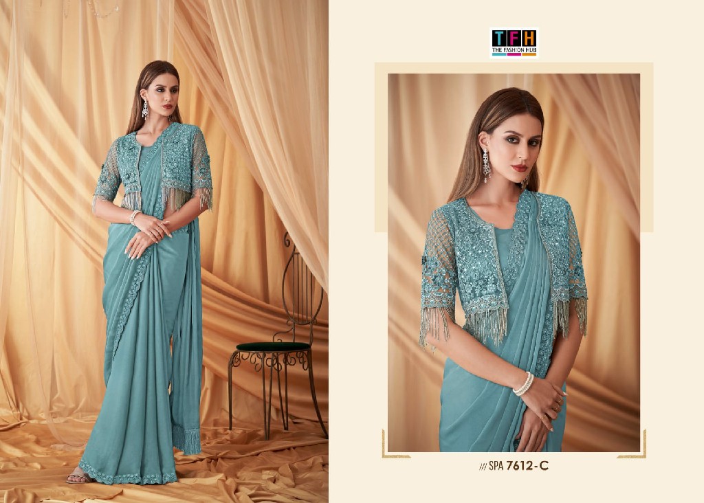 TFH Sparkle 7612 Hit Design Wholesale Function Wear Sarees