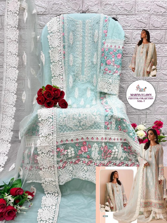 Shree Fabs Mariya B Lawn Festival Collection Vol-7 Wholesale Indian Pakistani Suits