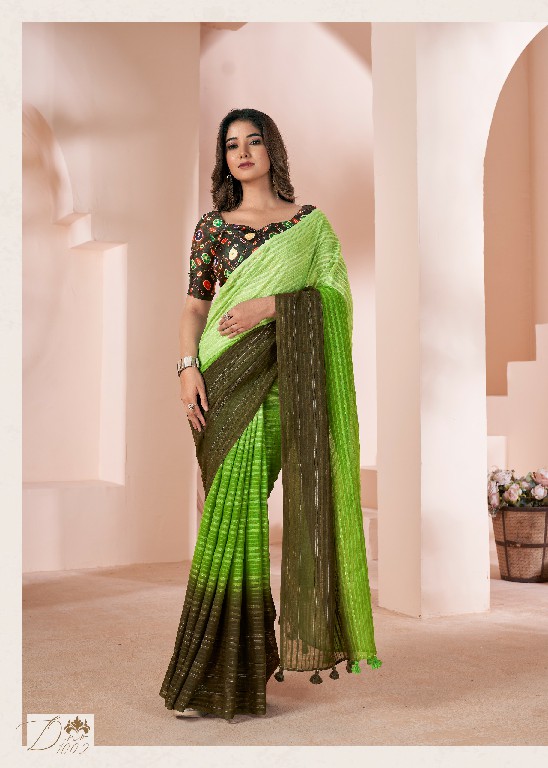 SR Sarees Grassy Wholesale Shaded Print With Linen Ethnic Sarees