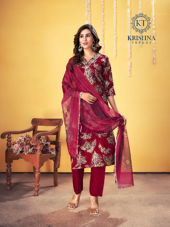 Krishna Trendz Palavi Wholesale Readymade 3 Piece Salwar Suits