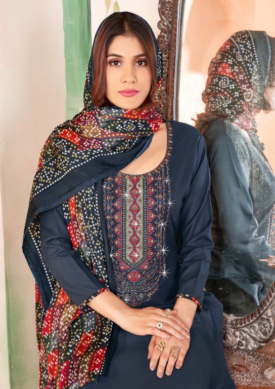 Vandana Kesar Vol-1 Wholesale Cotton Work Suits Dress Material