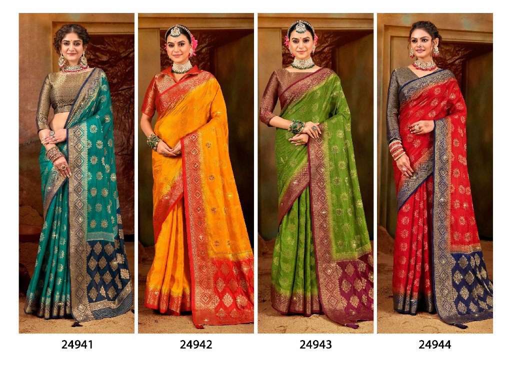 Lifestyle Wedding Gift Vol-3 Wholesale Nylon Sattin Festive Sarees