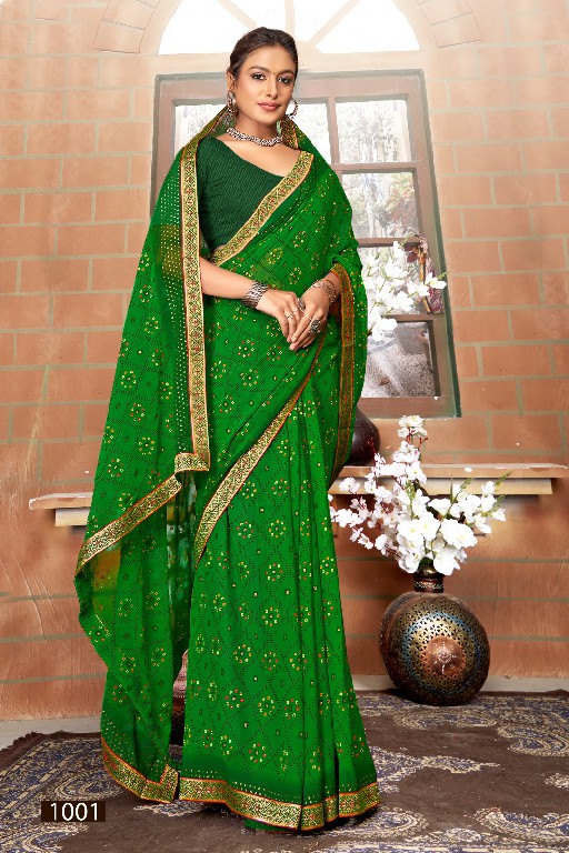 Vallabhi Gajban Wholesale Georgette Fabrics Sarees