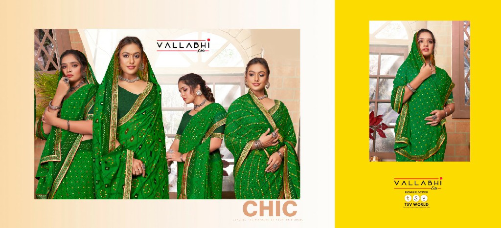 Vallabhi Gajban Wholesale Georgette Fabrics Sarees