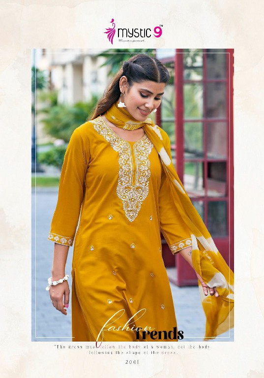 MYSTIC 9 BY KARACHI VOL 2 LUCKNOWI STYLE EMBROIDERY READYMADE SALWAR KAMEEZ