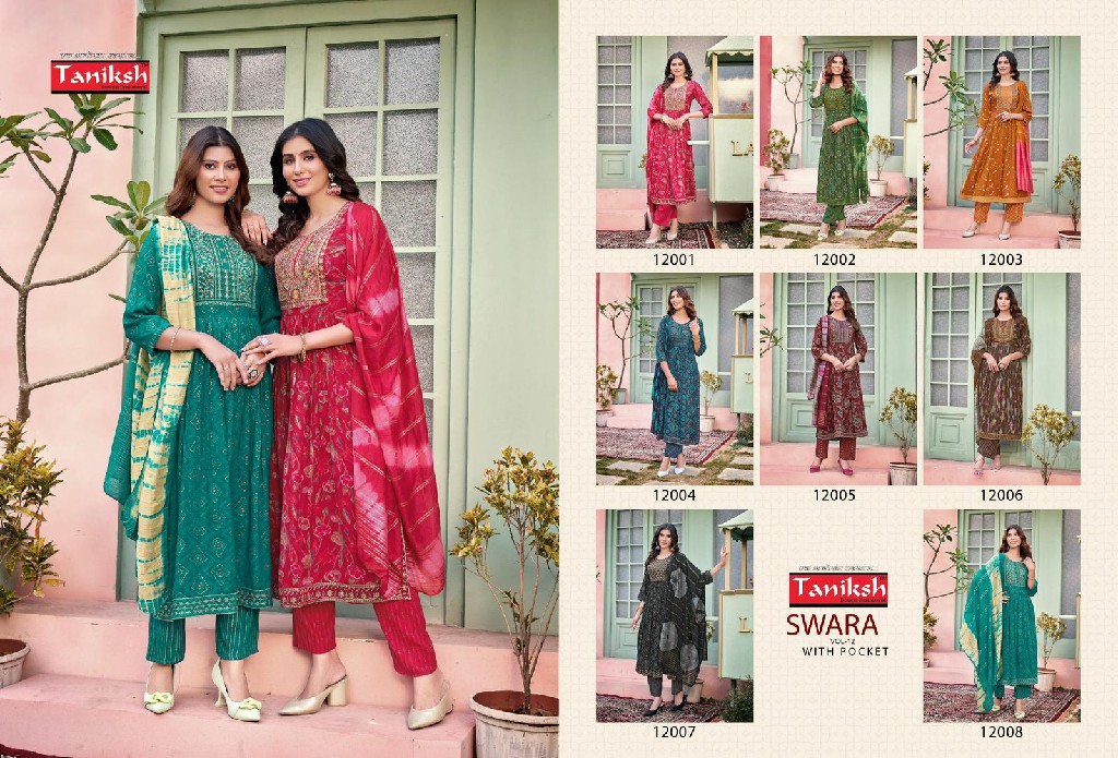 TANIKSH SWARA VOL 12 READYMADE NAYRA CUT SALWAR KAMEEZ