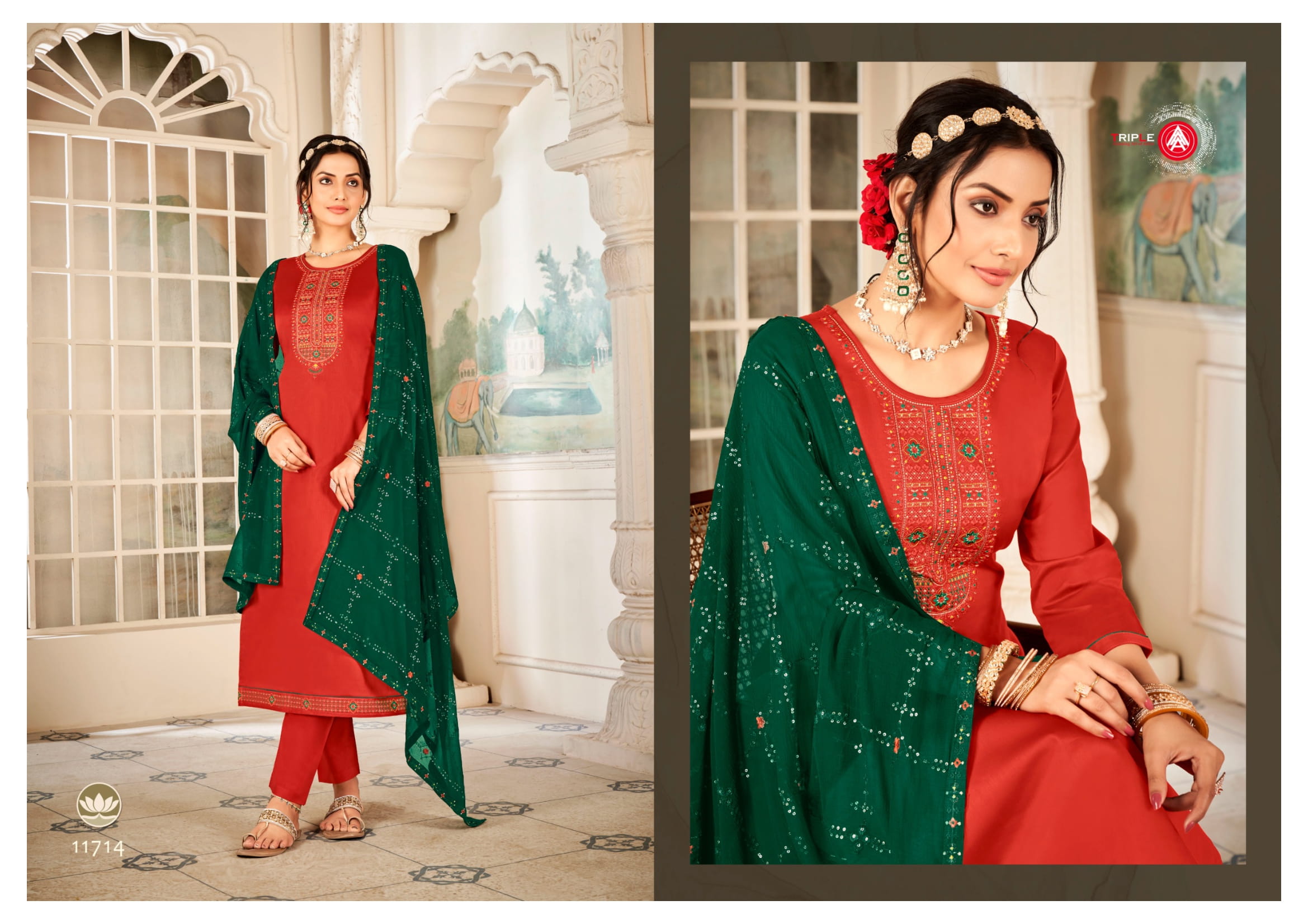 Triple AAA Sachi Wholesale Pure Jam Cotton With Work Dress Material