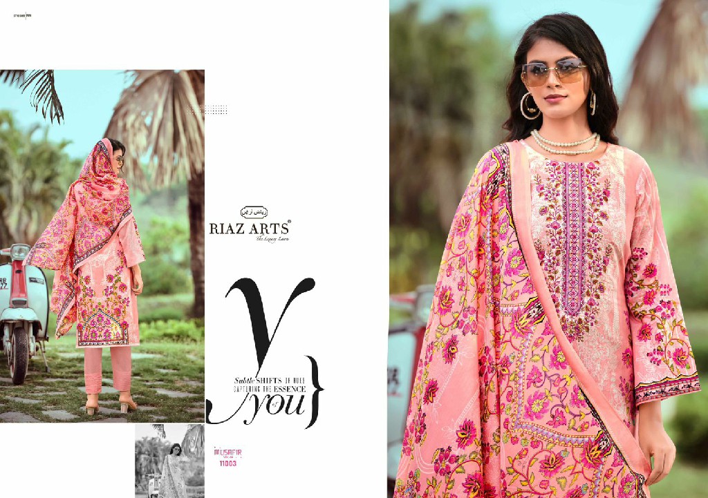 RIAZ ARTS MUSAFIR VOL 9 STYLISH OUTFIT LAWN DIGITAL PRINT MODERM PAKISTANI SALWAR KAMEEZ