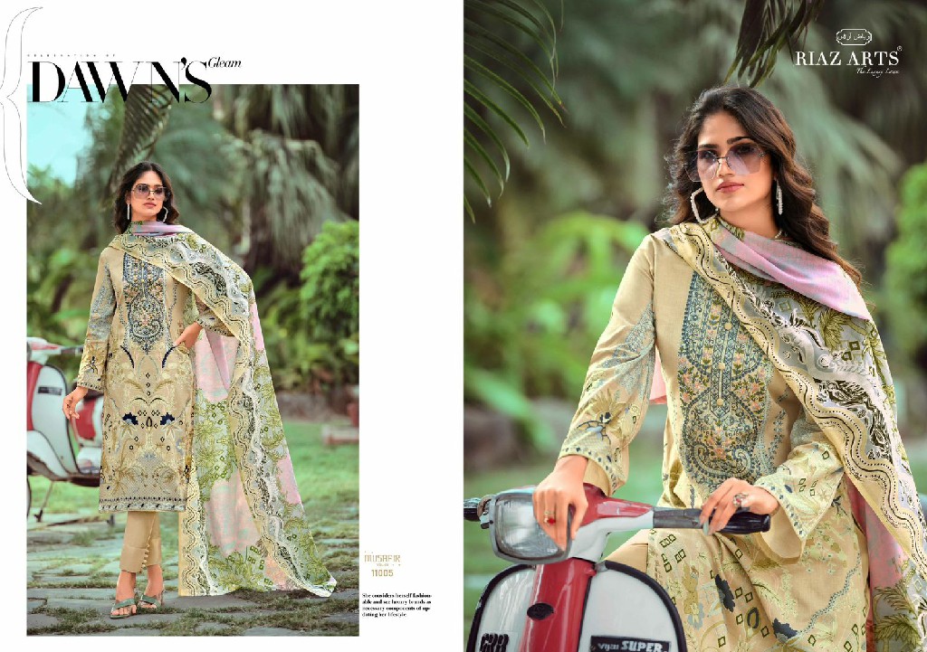 RIAZ ARTS MUSAFIR VOL 9 STYLISH OUTFIT LAWN DIGITAL PRINT MODERM PAKISTANI SALWAR KAMEEZ