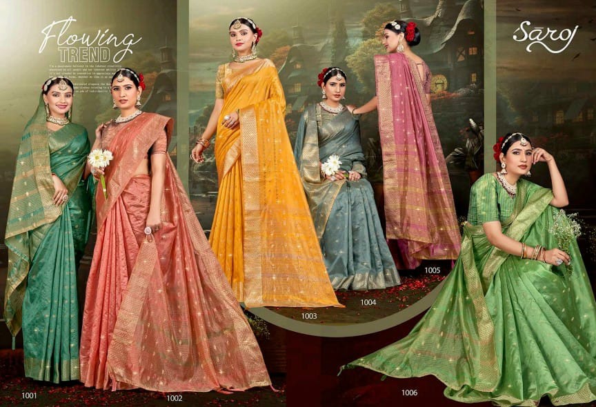 Saroj Pushpkala Saroski Vol-3 Wholesale Soft Silk Sarees