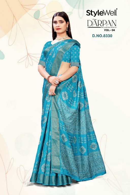 Stylewell Darpan Vol-4 Wholesale Dola Self Jacquard Ethnic Sarees