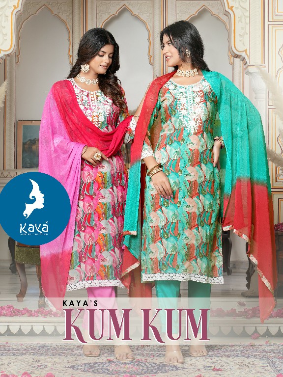 Kaya Kum Kum Wholesale 3 Piece Work Concept With Straight Cut