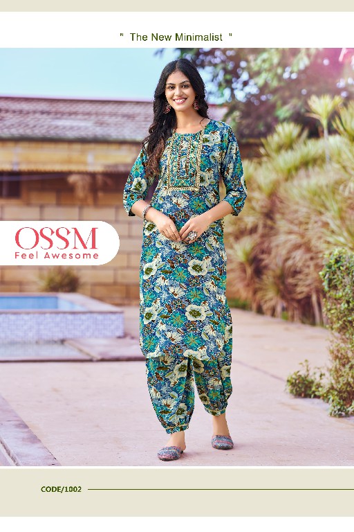 OSSM MAAHI VOL 3 FULLSTITCH AMAZING AFGHANI STYLE KURTI PANT