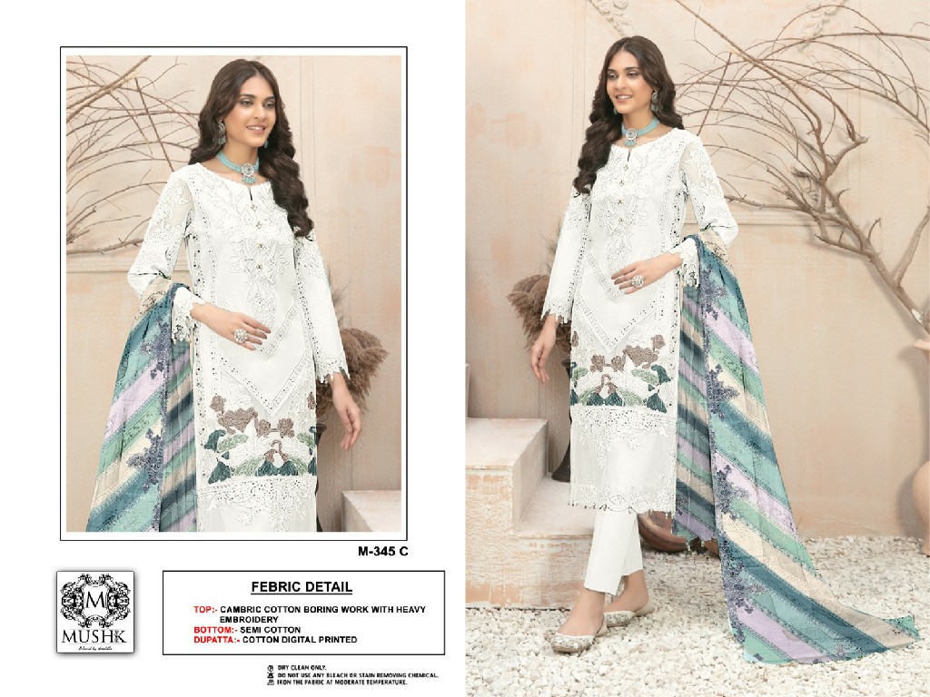 Mushq M-345 Wholesale Indian Pakistani Concept Suits