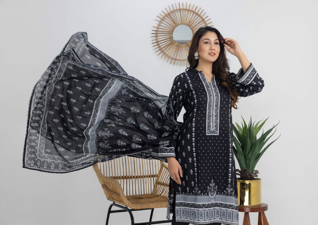 Regalia Salina Black And White Chapter Vol-3 Collection Pakistani Suits