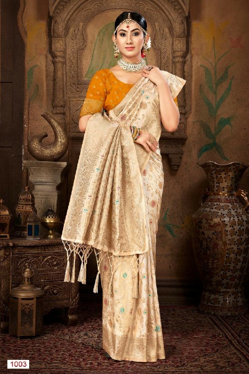 BUNAWAT PAVITRA SILK ZARI WEAVING SILK SARIS WHOLESALER