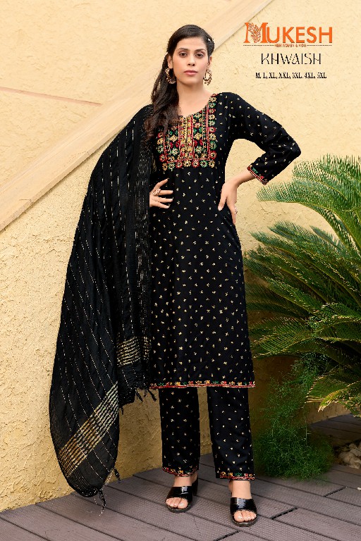 Banwery Khwaish Wholesale 14 Kg Reyon Kurtis With Pant And Dupatta