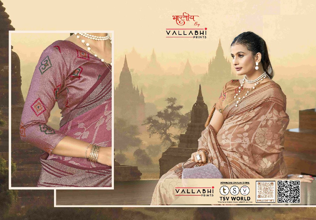 Vallabhi Shravasti Wholesale Brasso Fabrics Indian Sarees