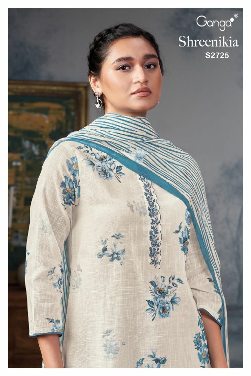 Ganga Shreenikia S2725 Wholesale Premium Cotton With Hand Work Salwar Suits