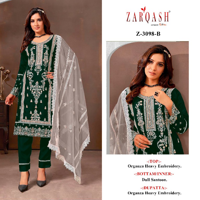 Zarqash Z-3098 Wholesale Indian Pakistani Suits