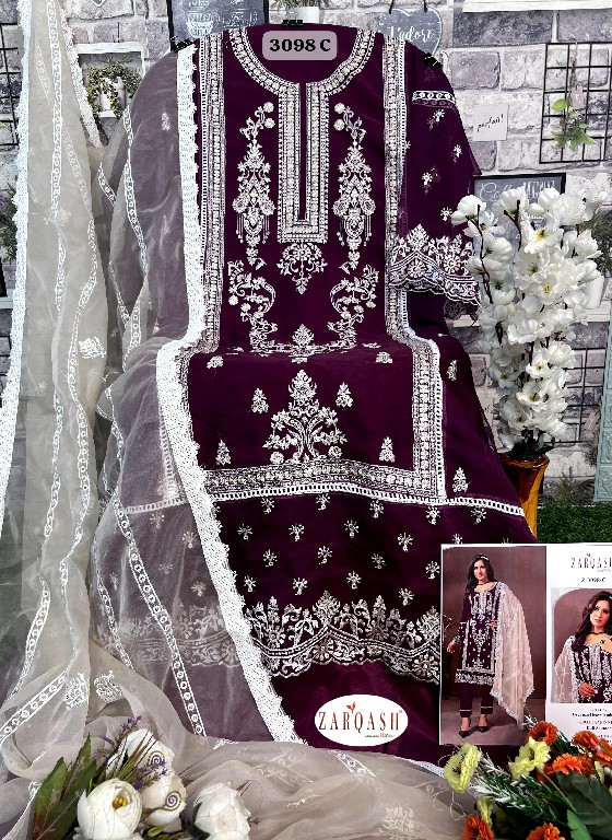 Zarqash Z-3098 Wholesale Indian Pakistani Suits