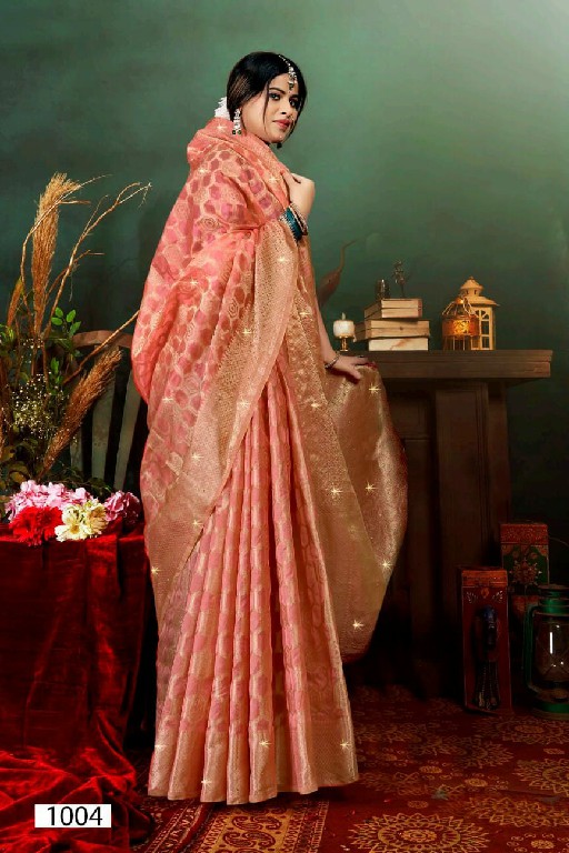 Saroj Shreyaa Saroski Vol-9 Wholesale Soft Organza Fabrics Sarees