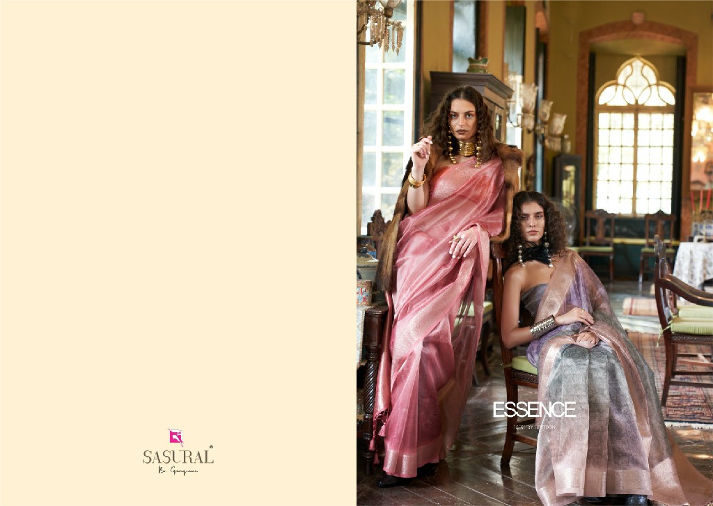 Sasural Essence Wholesale Banarasi Weave Organza With Digital Print Festive Sarees