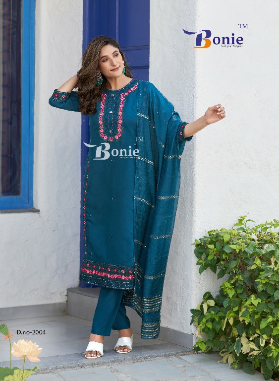 Bonie Shikha Vol-2 Wholesale 3 Piece Kurti With Pant And Dupatta