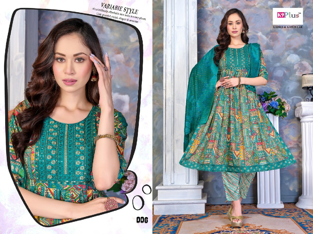 K9plus Savory Vol-12 Wholesale Alia Cut Kurtis With Pant And Dupatta