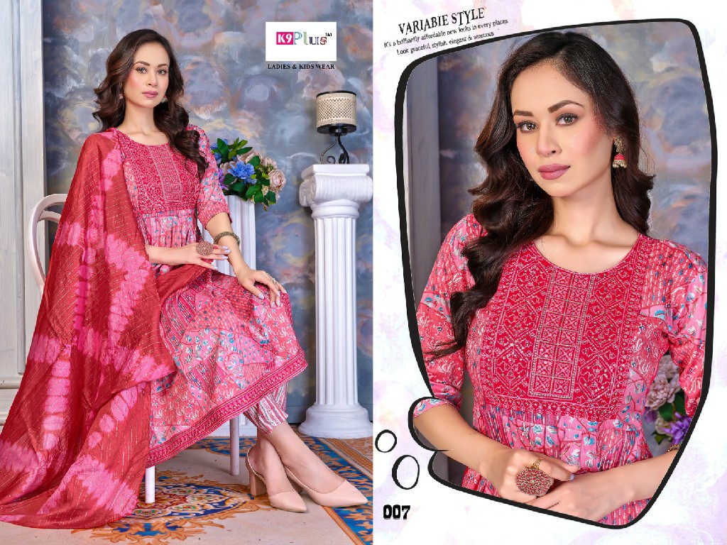 K9plus Savory Vol-12 Wholesale Alia Cut Kurtis With Pant And Dupatta