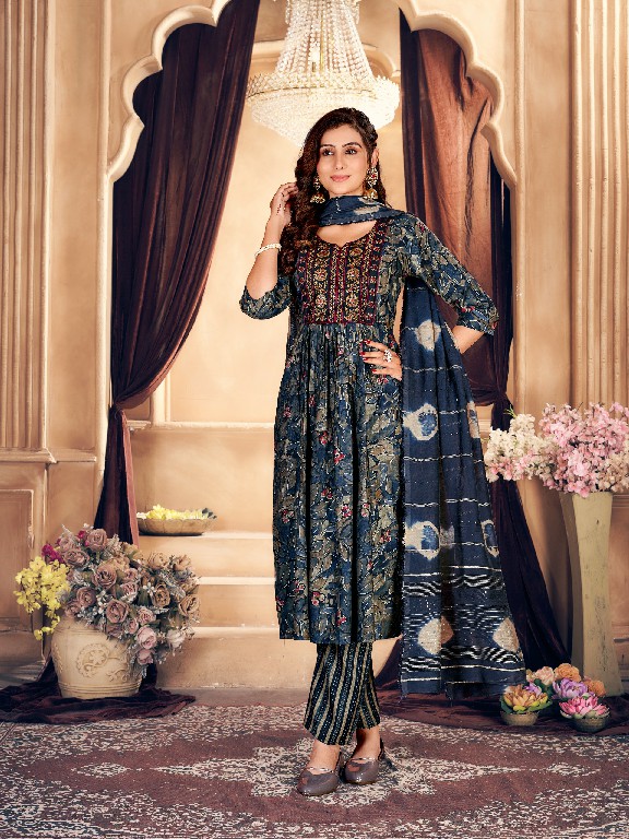 Krishna Trendz Deepika Vol-1 Wholesale Alia Cut Kurtis With Pant And Dupatta