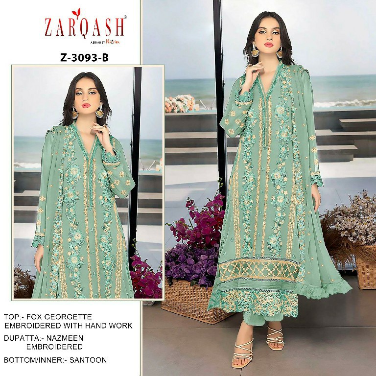 Zarqash Z-3093 Wholesale Indian Pakistani Concept Salwar Suits