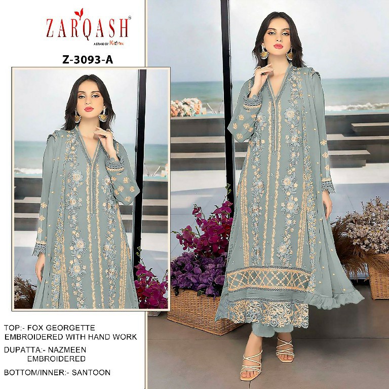 Zarqash Z-3093 Wholesale Indian Pakistani Concept Salwar Suits