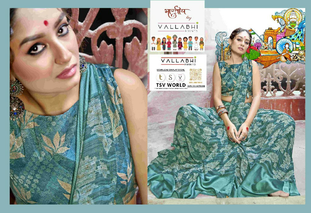 Vallabhi Gitanshi Vol-2 Wholesale Georgette With Satin Patta Sarees