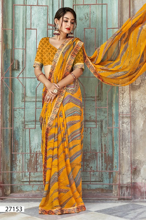 Vallabhi Milky Vol-2 Wholesale Georgette Fabrics Indian Sarees