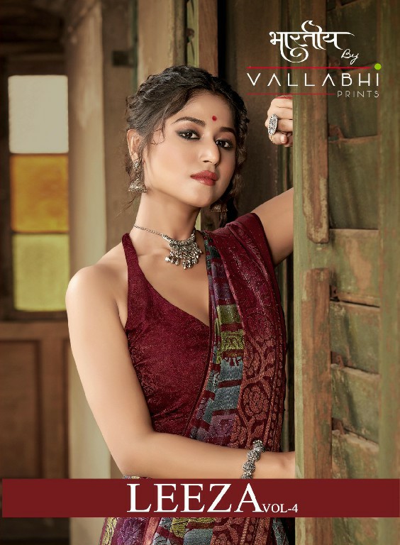 Vallabhi Leeza Vol-4 Wholesale Brasso Fabrics Ethnic Sarees