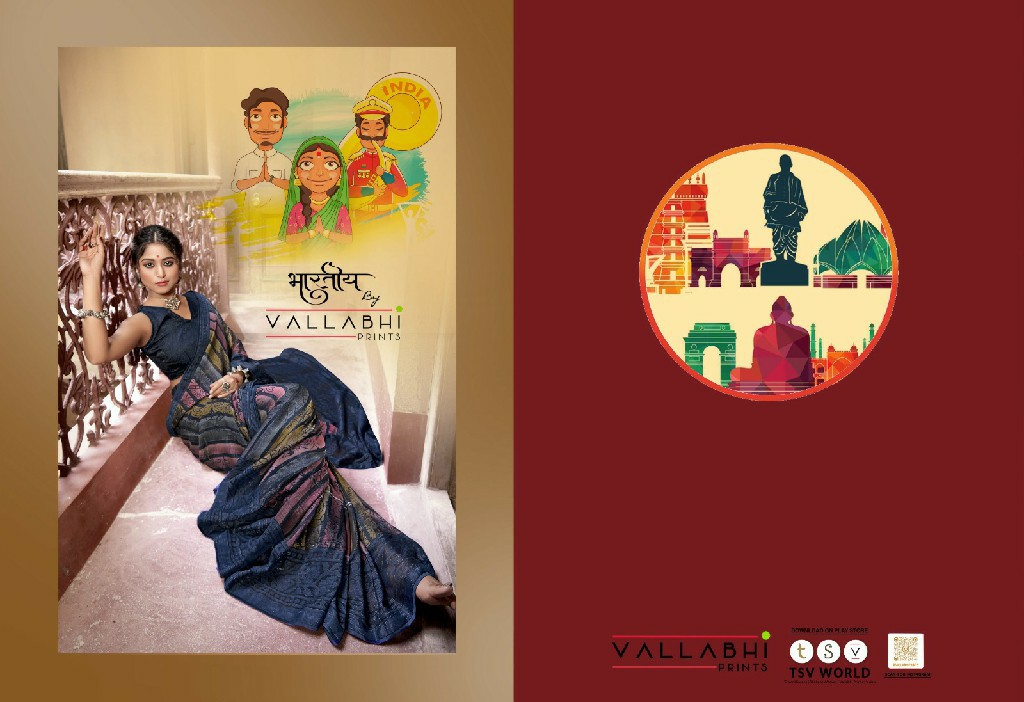 Vallabhi Leeza Vol-4 Wholesale Brasso Fabrics Ethnic Sarees