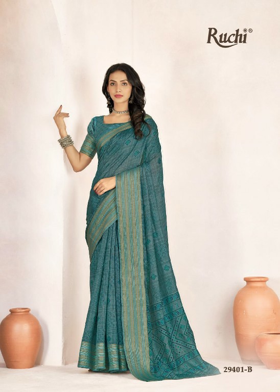 Ruchi Vidhya Vol-1 Wholesale Soft Linen Indian Sarees