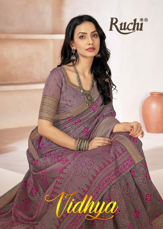 Ruchi Vidhya Vol-1 Wholesale Soft Linen Indian Sarees