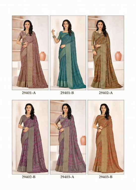 Ruchi Vidhya Vol-1 Wholesale Soft Linen Indian Sarees