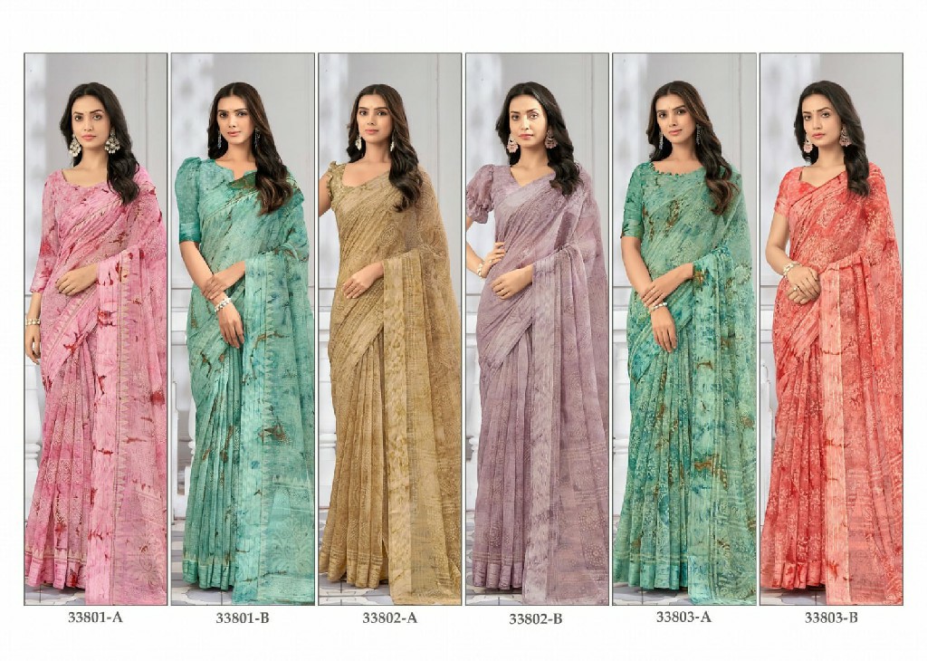 Ruchi Vidhya Vol-3 Wholesale Soft Linen Indian Sarees