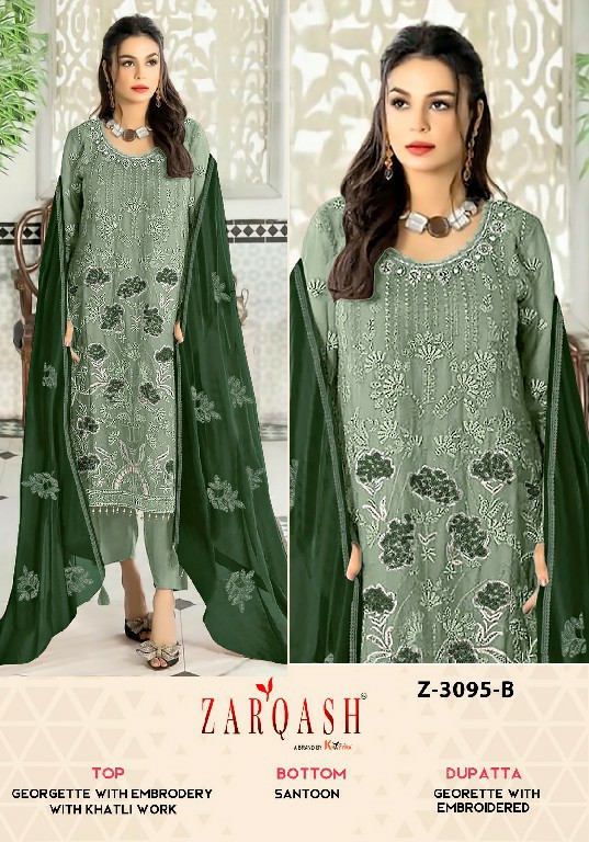 Zarqash Z-3095 Wholesale Indian Pakistani Salwar Kameez