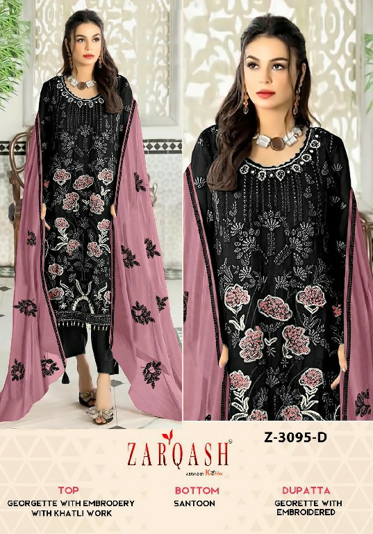 Zarqash Z-3095 Wholesale Indian Pakistani Salwar Kameez