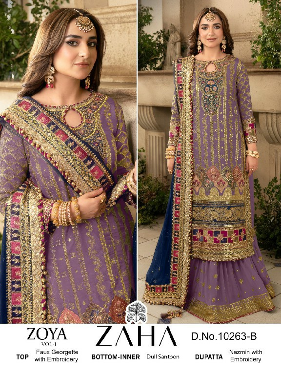 Zaha Zoya Vol-1 Wholesale Indian Pakistani Salwar Kameez