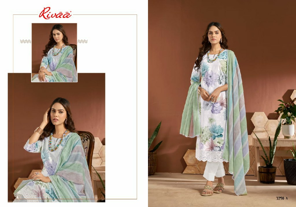 Rivaa Jivana Wholesale Pure Italian Lawn With Embroidery Salwar Suits