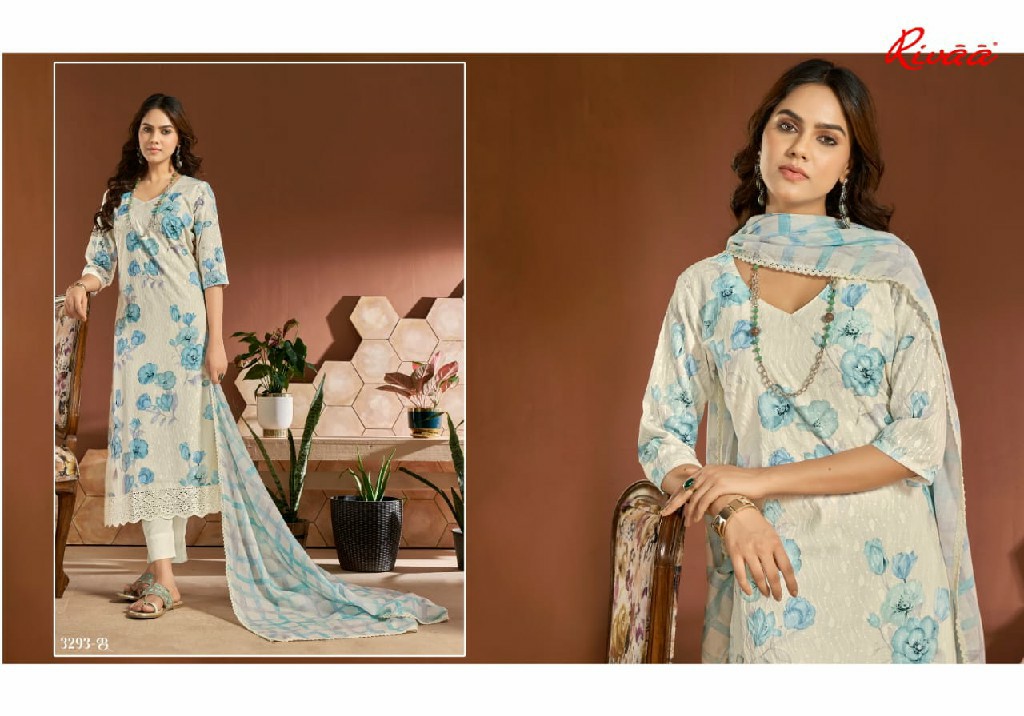 Rivaa Jivana Wholesale Pure Italian Lawn With Embroidery Salwar Suits