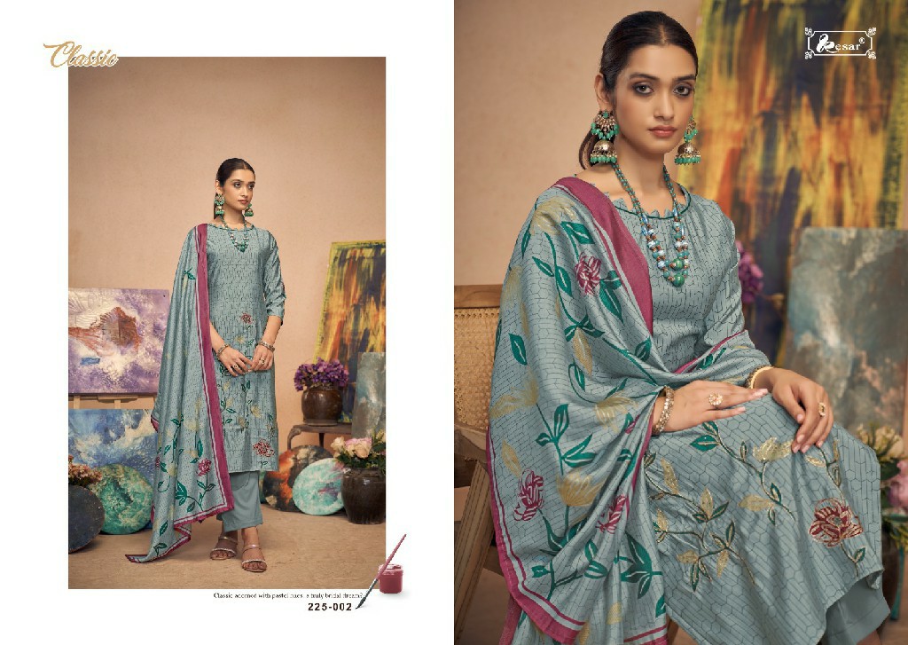 Kesar Shanaya Vol-2 Nx Wholesale Pure Muslin With Fancy Embroidery Dress Material