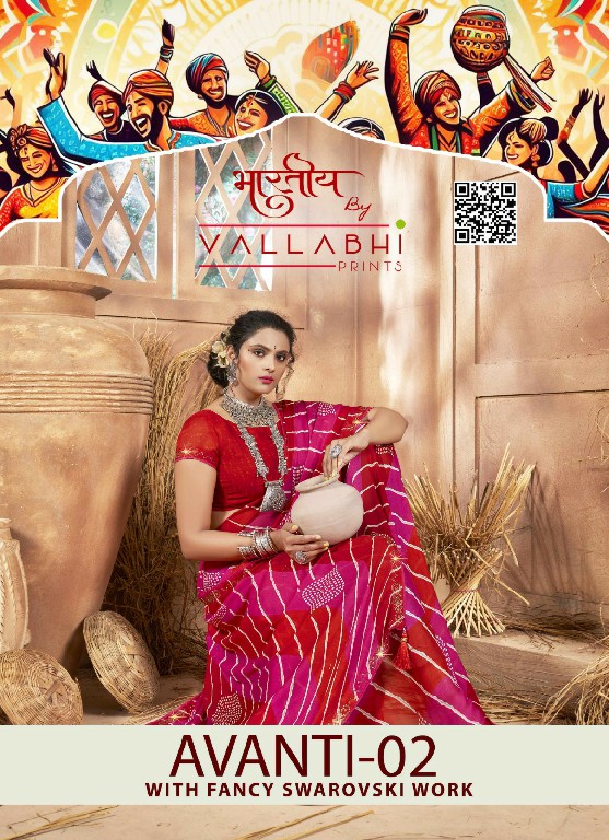 Vallabhi Avanti Vol-2 Wholesale Georgette Fabrics Ethnic Sarees